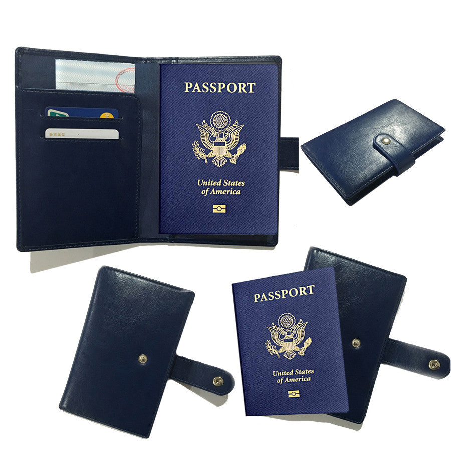 The Voyager: Premium Leather RFID Passport Wallet
