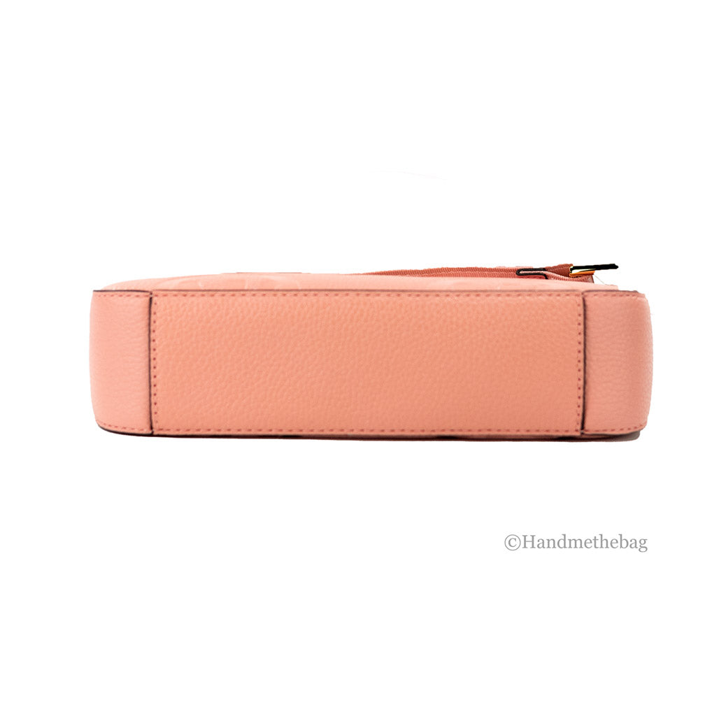 The Gatwick: MK Embossed Leather Crossbody