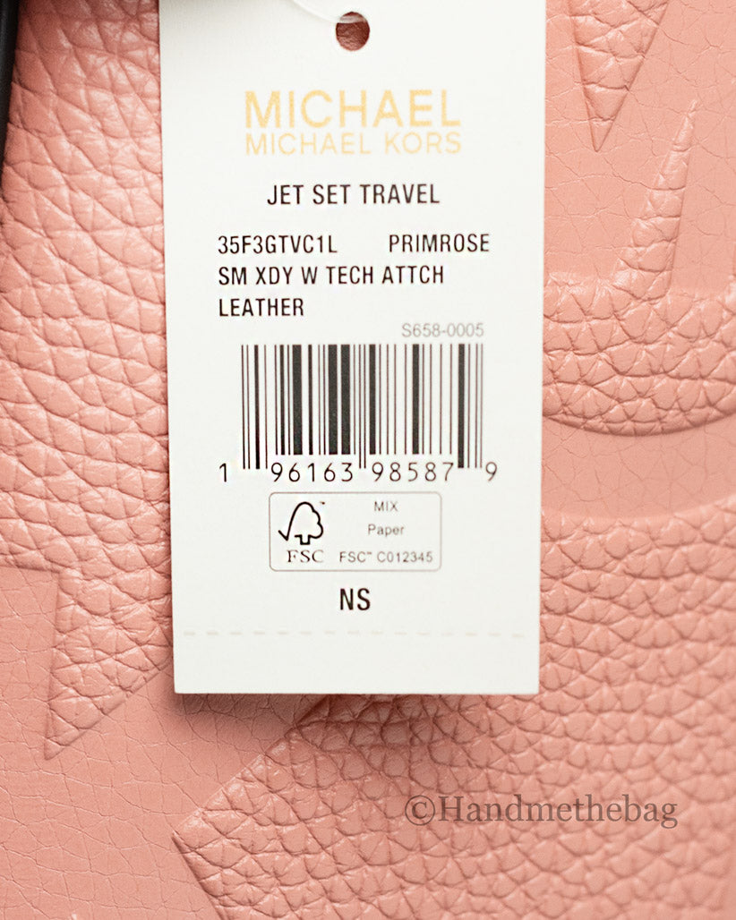 The Gatwick: MK Embossed Leather Crossbody