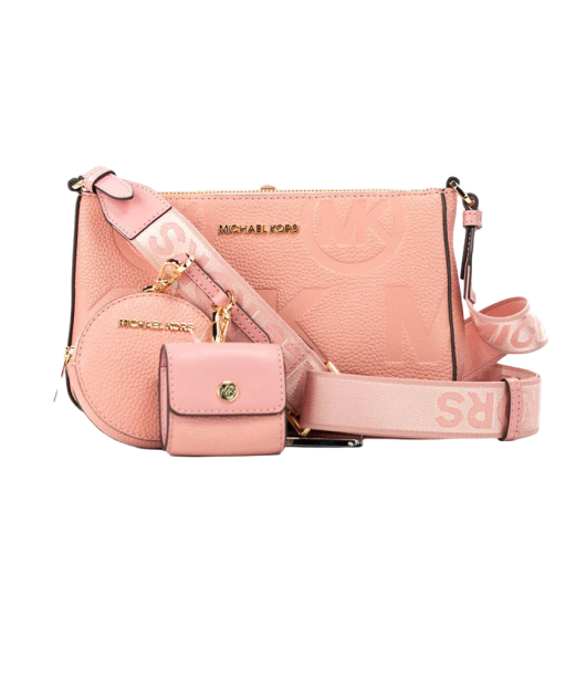 The Gatwick: MK Embossed Leather Crossbody