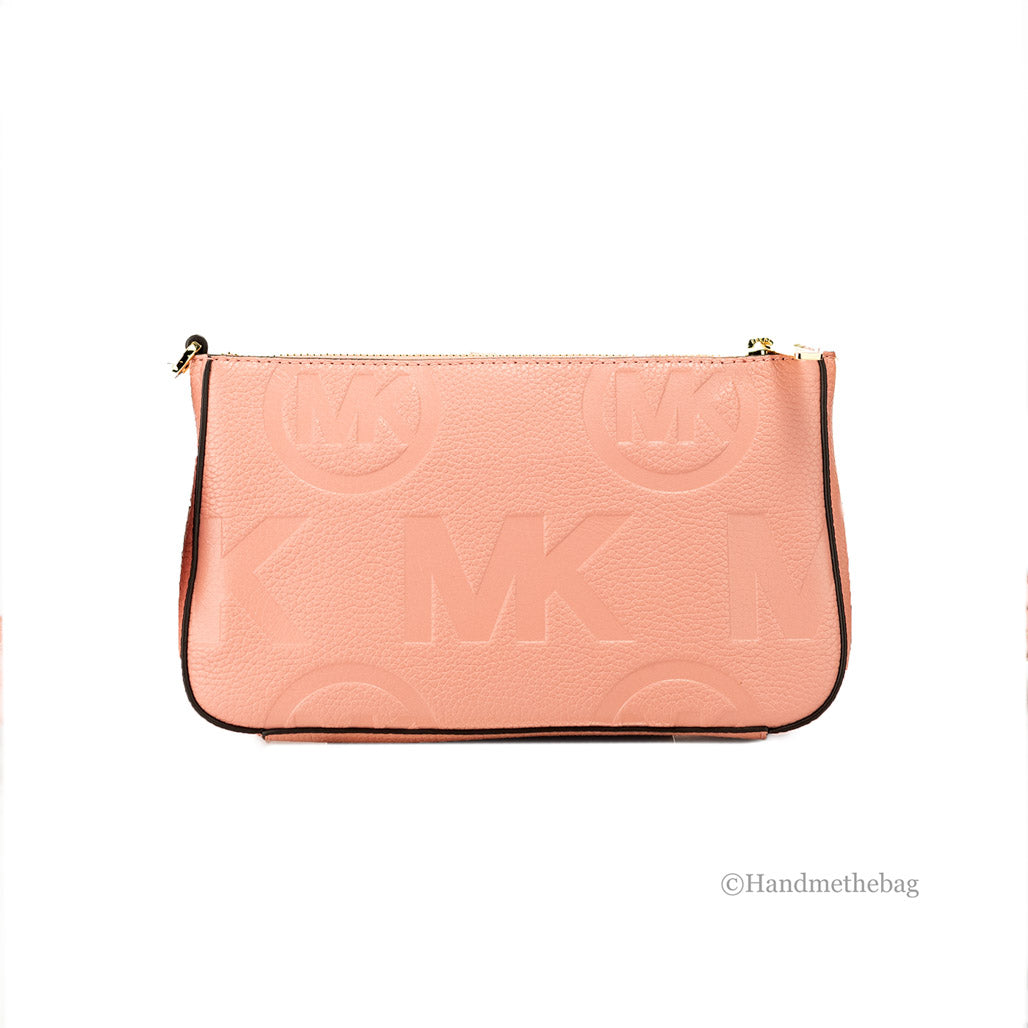 The Gatwick: MK Embossed Leather Crossbody