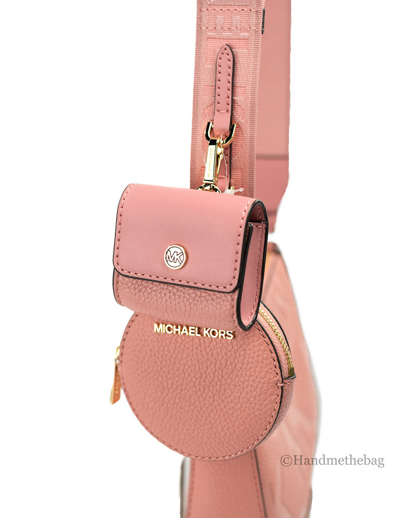 The Gatwick: MK Embossed Leather Crossbody