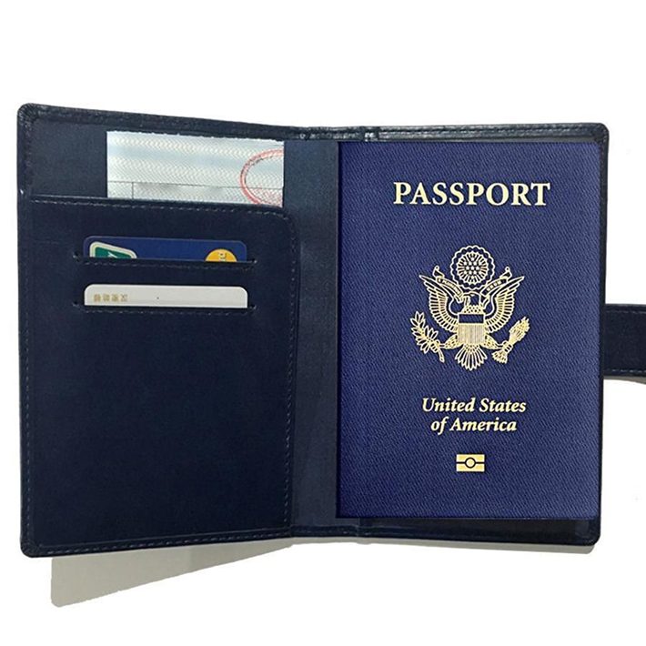 The Voyager: Premium Leather RFID Passport Wallet